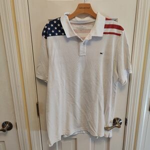Men's vineyard vines XL American flag polo
